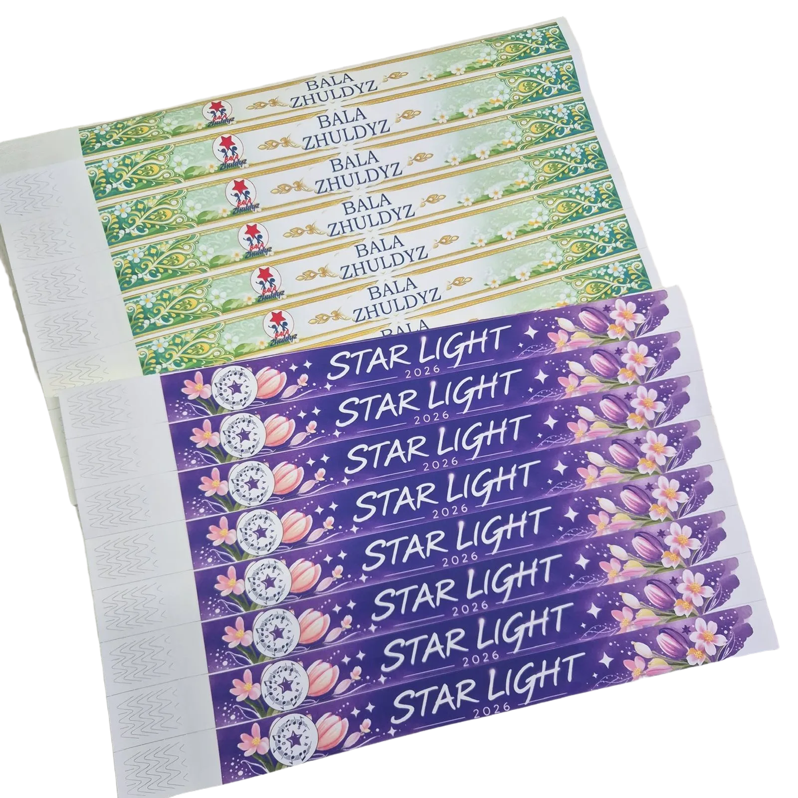 Полноцветные браслеты Tyvek